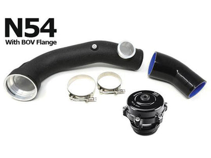 Burger Motorsports BMS BMW N54 Aluminium Charge Pipe w/ TiAL BOV Flange â€“ E82/E88 135i, 1M, E90/E91/E92/E93 335i/335is, E60/E61 535i â€“ Direct-Fit Upgrade