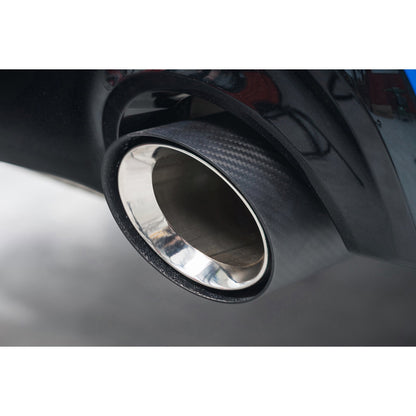 BMW X2 M35i F39 & M135i F40 xDrive Carbon Fibre Exhaust Tips 114.3mm (4.5") - OEM/M Performance Style Slip-On Push-Fit Tailpipe Trims (Pair) - Direct Replacement for 18309488764 - B48 End Pipes by Cobra Sport
