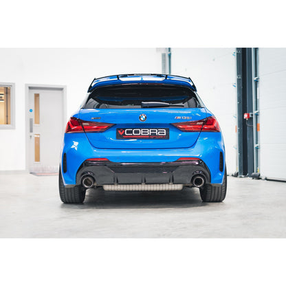 BMW 1 Series M135i xDrive F40 Carbon Fibre Exhaust Tips 4.5in (114mm) - Slip-On M Performance Style Tailpipe Tips/Finishers (Pair) - Direct Fit OE Replacement 18309488764 - Cobra Sport B48