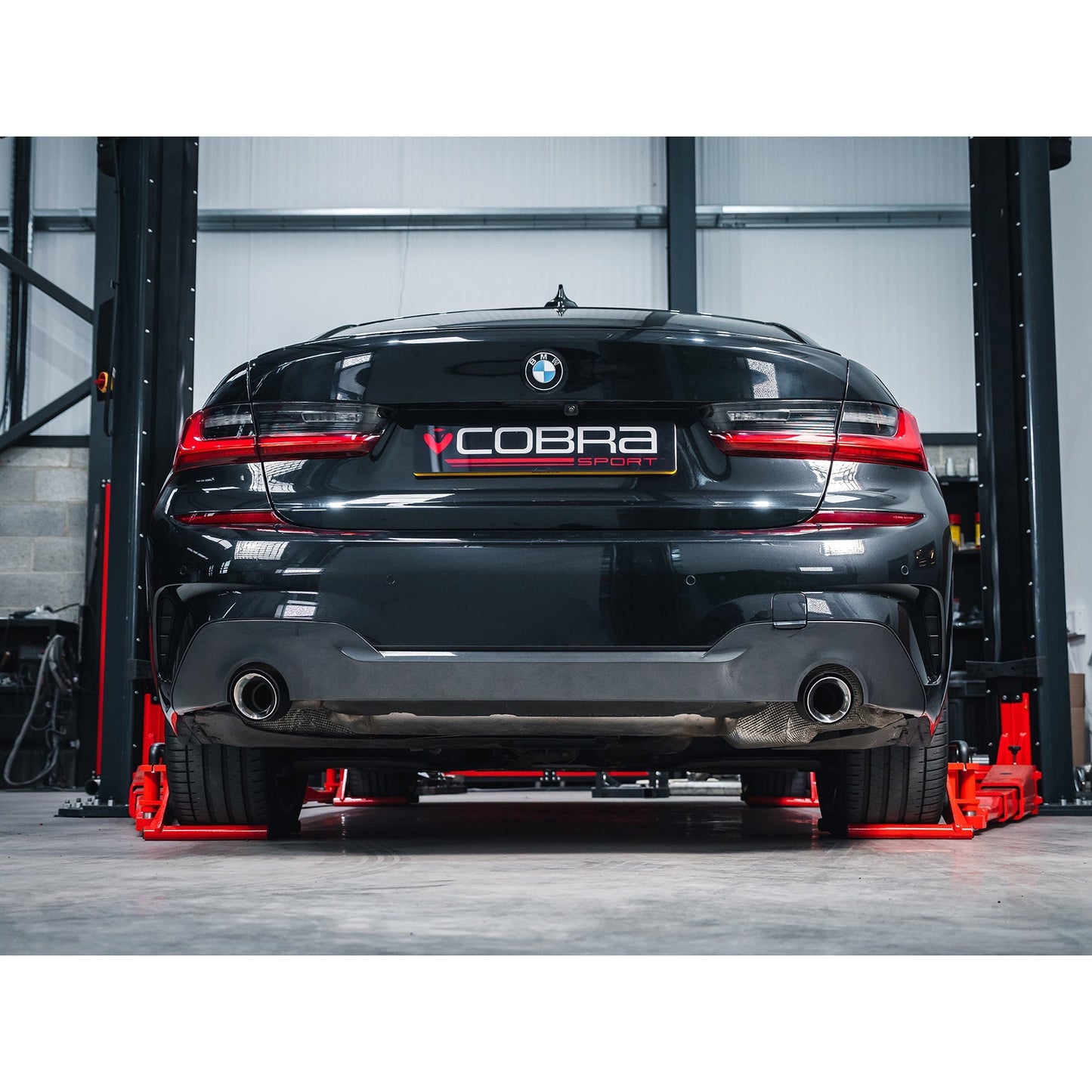 BMW 3 Series (G20/G21) Carbon Fibre M Performance Tips - OEM Style Larger 4" Slip-on Replacement Tailpipes