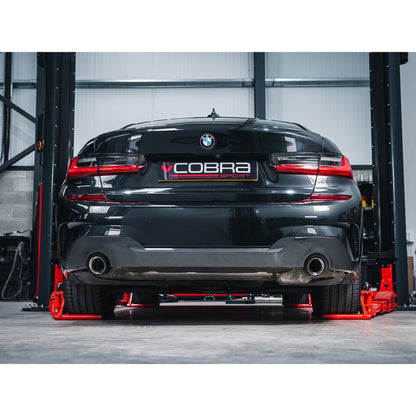 BMW 3 Series (G20/G21) Carbon Fibre M Performance Tips - OEM Style Larger 4" Slip-on Replacement Tailpipes