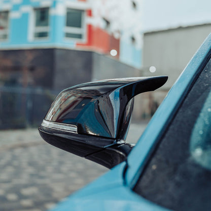 MHC Black BMW M Style Wing Mirror Replacement Covers In Gloss Black