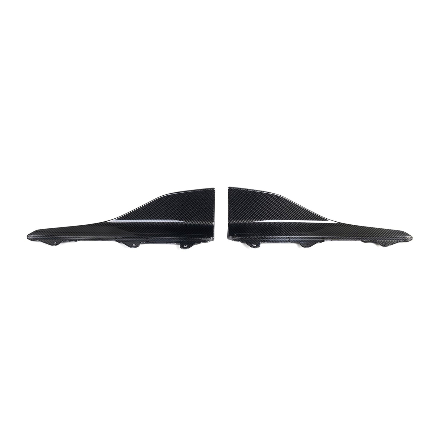 MHC+ BMW M2 F87 Performance Style Side Winglets In Gloss Pre Preg Carbon Fibre (F87 inc Competition)