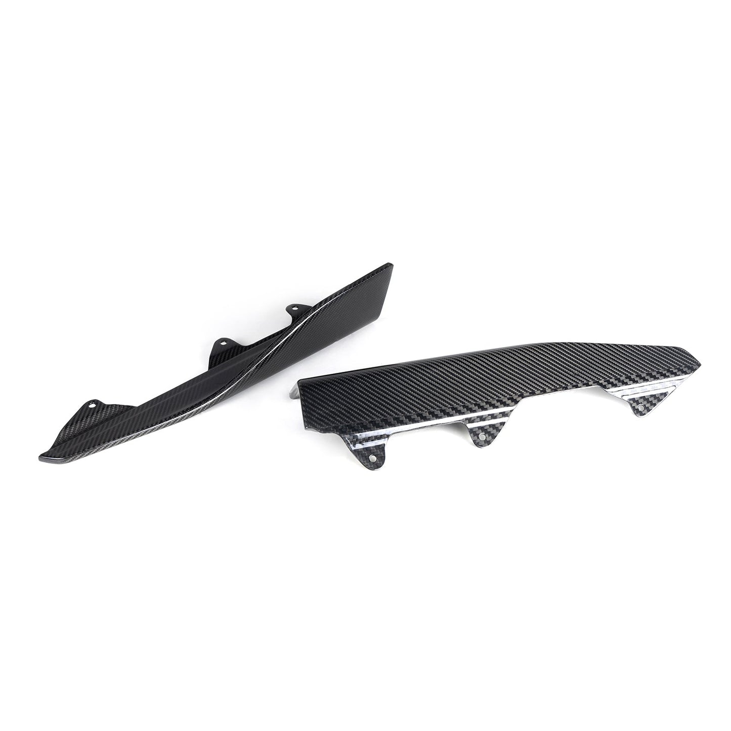 MHC+ BMW M2 F87 Performance Style Side Winglets In Gloss Pre Preg Carbon Fibre (F87 inc Competition)
