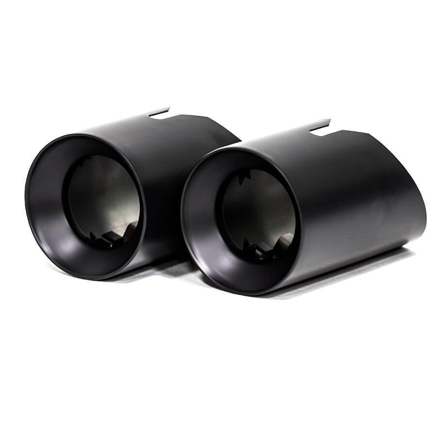 BMW 335i F30/F31 Exhaust Tips – 3.5in (88.9mm) Slip-On Tailpipe Finishers | M Performance Style | Direct-Fit OE Replacement for 3 Series N55 | Polished Stainless or Ceramic Black | Replaces 18307610633 | Cobra Sport Pair