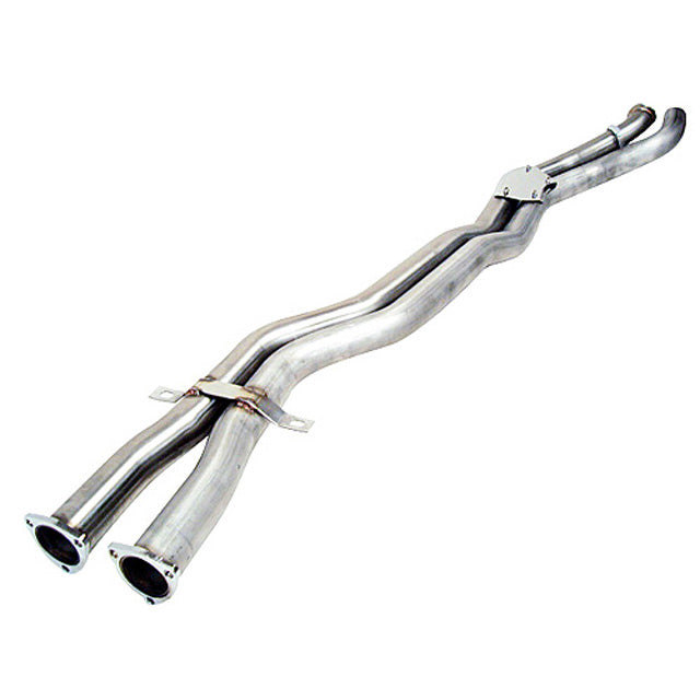 BMW M3 E46 (2001-2006) Exhaust Mid Pipe/Midpipe Centre/Center Section (Section 2) by Cobra Sport - 2.5in 63.5mm Twin Pipe, Cat-Back Middle/Connecting Pipes, Direct-Fit S54 Upgrade