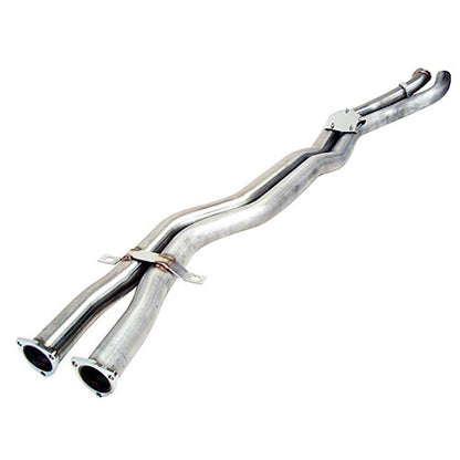 BMW M3 E46 (2001-2006) Exhaust Mid Pipe/Midpipe Centre/Center Section (Section 2) by Cobra Sport - 2.5in 63.5mm Twin Pipe, Cat-Back Middle/Connecting Pipes, Direct-Fit S54 Upgrade