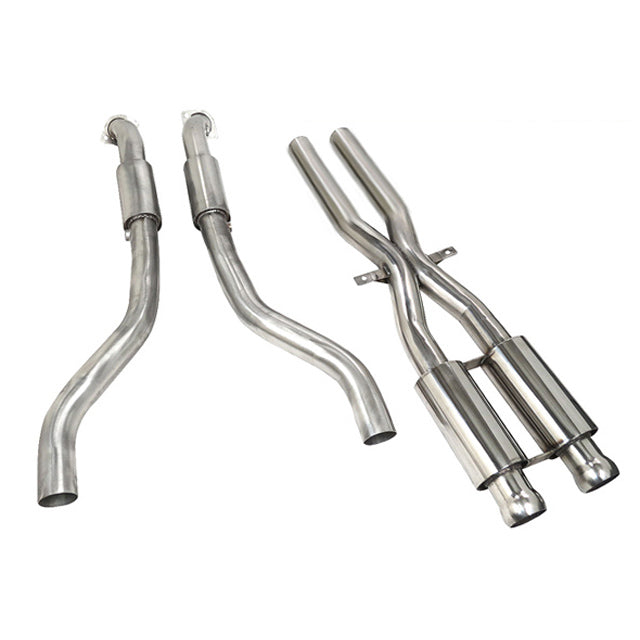 Cobra Sport BMW M3 E90 E92 E93 Mid Pipe/Midpipe Front Centre/Center Section Exhaust – Cat Delete De-Cat or High-Flow Sports Cat – X-Pipe 2.5in Stainless Bolt-On Performance Track/Race Upgrade for S65 V8