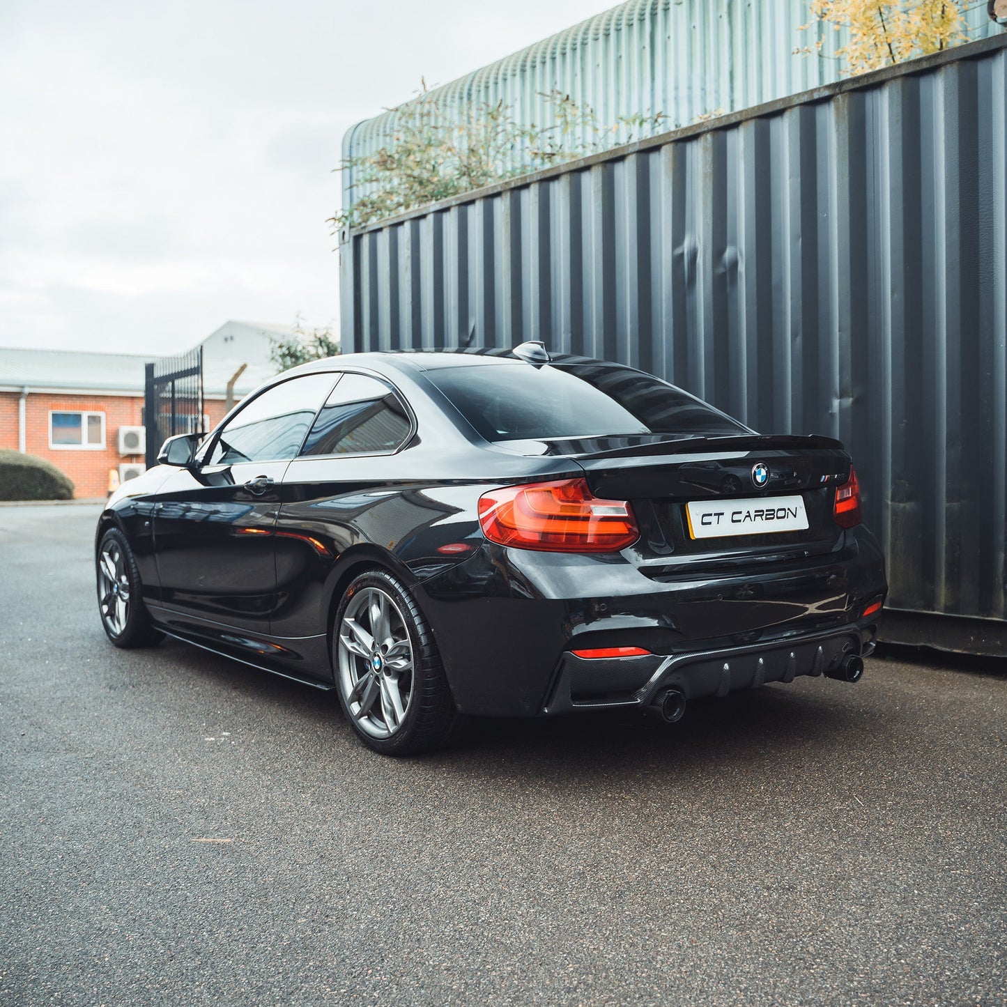BMW 2 Series F22 Coupe Carbon Fibre/Carbon Fiber Body Kit – M Performance Style / M Sport Look Aero Pack | Full Gloss Carbon Exterior: Front Lip, Side Skirts, Rear Diffuser, Boot Spoiler – Fits 2014-2020 220i 228i 230i M235i M240i – CT Carbon