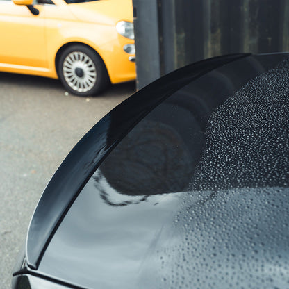 BMW 5 Series G30 Boot Lip Spoiler Gloss Black – MP/M Performance Style Rear Trunk Lip Wing for Saloon/Sedan 2017-2023 – OEM+ M Sport Shadowline Look – Piano Black Decklid Spoiler – BLAK by CT Carbon