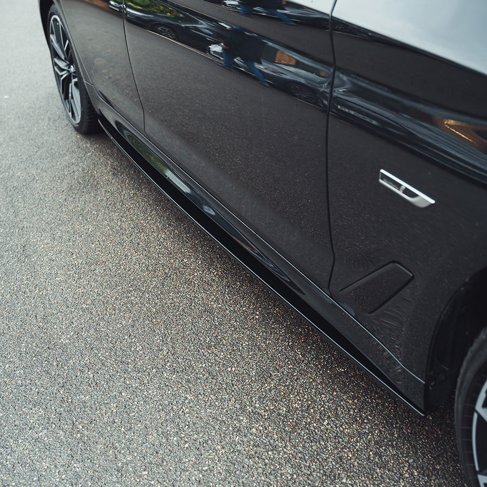 BMW 5 Series G30 LCI Facelift 2021-2024 Piano/Gloss Black Aero Body Kit – M Performance Style Front Splitter, Side Skirts, Rear Diffuser & Boot/Trunk Spoiler | M Sport Saloon/Sedan