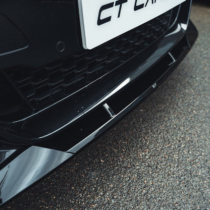 BMW 5 Series G30 LCI Facelift 2021‑2024 Gloss Black Body Kit – M Performance/M Sport Style Aero Pack | Front Lip Splitter, Side Skirt Extensions, Rear Diffuser, Boot/Trunk Spoiler | Saloon Sedan | CT Carbon Piano Black Black Pack Upgrade