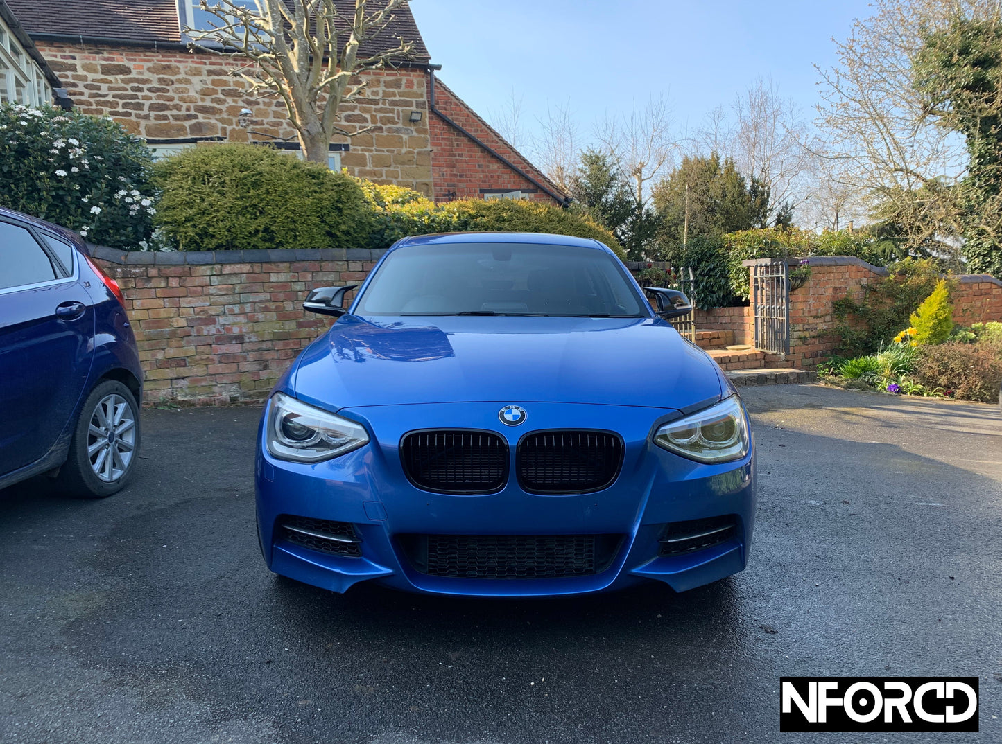 Gloss Black Kidney Grilles (Front Grills) for BMW 1 Series F20 F21 2011–2014 Pre‑LCI/Pre‑Facelift | Shadowline De‑Chrome Blackout Replacement Sport Grille Upgrade – Fits M135i 116i 118d 120d