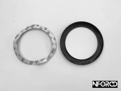 High Gloss Black Rear Badge Ring Cover for BMW 1 Series F20 F21 (2012-2019) – Boot Lid/Tailgate Emblem Surround Trim Overlay | Piano Black Dechrome Frame | 3M Stick-On | Fits M140i M135i 114i 116i 118i 120i 125i 114d 116d 118d 120d 125d