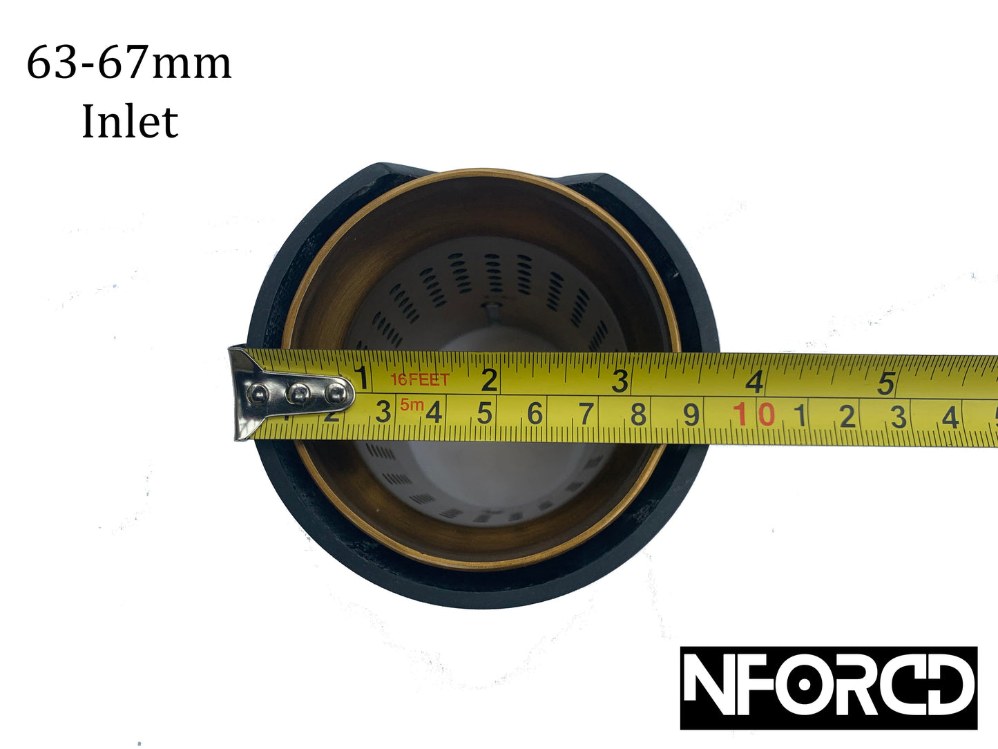 BMW Blue Forged Carbon Fibre Exhaust Tips – Tailpipe Finishers/Muffler Tail Trim, Clamp-On Slip Fit, Hidden Clamp, M-Style – 63–67mm & 67–72mm Inlet (Single) – UK Stock