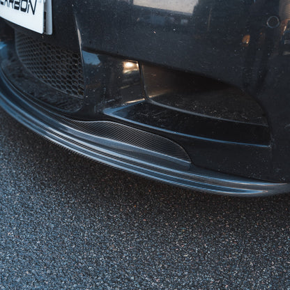 BMW M3 E92/E90 Front Lip Spoiler / Splitter – Carbon Fibre/Fiber GTS Style – 2007-2013 V8 Coupe & Saloon | Front Bumper Lip / Aero Valance – CT Carbon