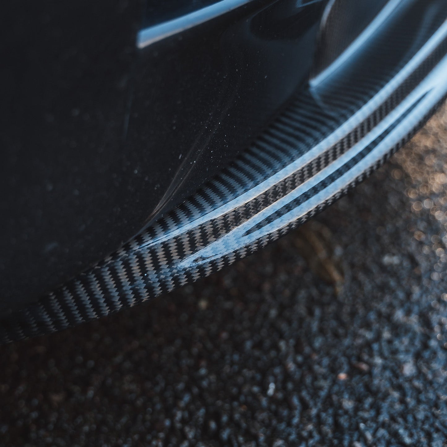 BMW M3 E92/E90 Front Lip Spoiler / Splitter – Carbon Fibre/Fiber GTS Style – 2007-2013 V8 Coupe & Saloon | Front Bumper Lip / Aero Valance – CT Carbon