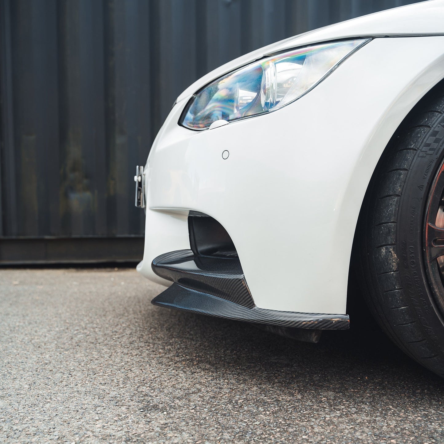 BMW M3 E90/E92 (2007-2013) Carbon Fibre Front Bumper Canards – M Performance (MP) Style Dive Planes / Corner Splitters / Aero Fins – CT Carbon Front Flicks