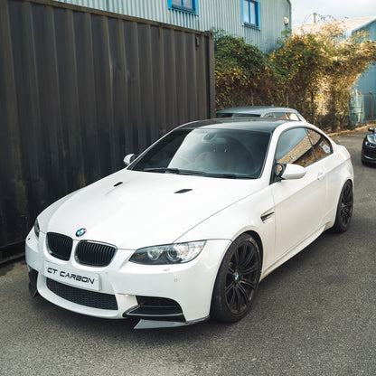 BMW M3 E92/E90 (2007-2013) Carbon Fibre/Fiber Front Bumper Canards Dive Planes – M Performance / MP Style Aero Winglets Splitter Kit | E9x | CT Carbon