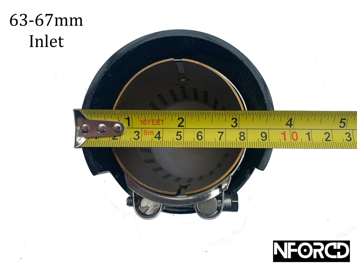 BMW Blue Forged Carbon Fibre Exhaust Tips – Tailpipe Finishers/Muffler Tail Trim, Clamp-On Slip Fit, Hidden Clamp, M-Style – 63–67mm & 67–72mm Inlet (Single) – UK Stock