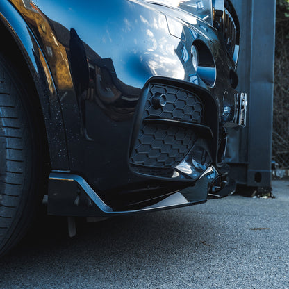 BMW X5 F15 Body Kit 2014-2018 High Gloss/Piano Black Aero Styling Pack - Front Lip Splitter, Side Skirt Extensions, Rear Diffuser Valance, Roof Spoiler - Black Pack Shadowline Exterior Upgrade