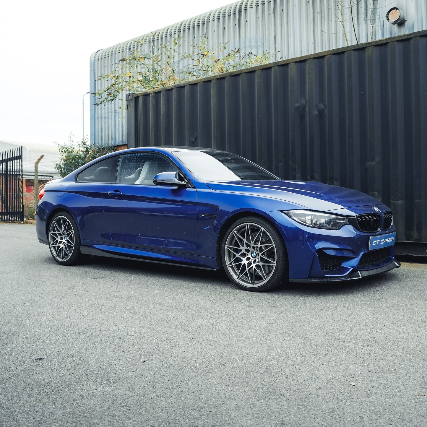 CT Carbon BMW M3/M4 F80 F82 F83 (F8X) Carbon Fibre Side Skirts, 3D-Style Gloss | Side Skirt Extensions, Side Blades, Rocker/Sill Extensions | Fits 2014-2020 M3 Saloon, M4 Coupe & Convertible