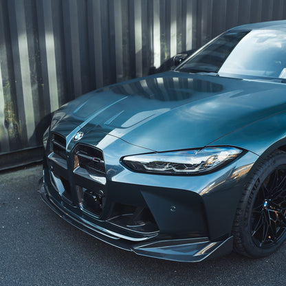 BMW M3/M4 G80 G81 G82 G83 Carbon Fibre/Fiber Front Kidney Grille/Grill – GT Style Performance Surround 2021+ | Radiator Intake Front Bumper Grille Replacement Upgrade | Fits M3 Saloon/Sedan & Touring, M4 Coupe & Convertible (Comp xDrive)