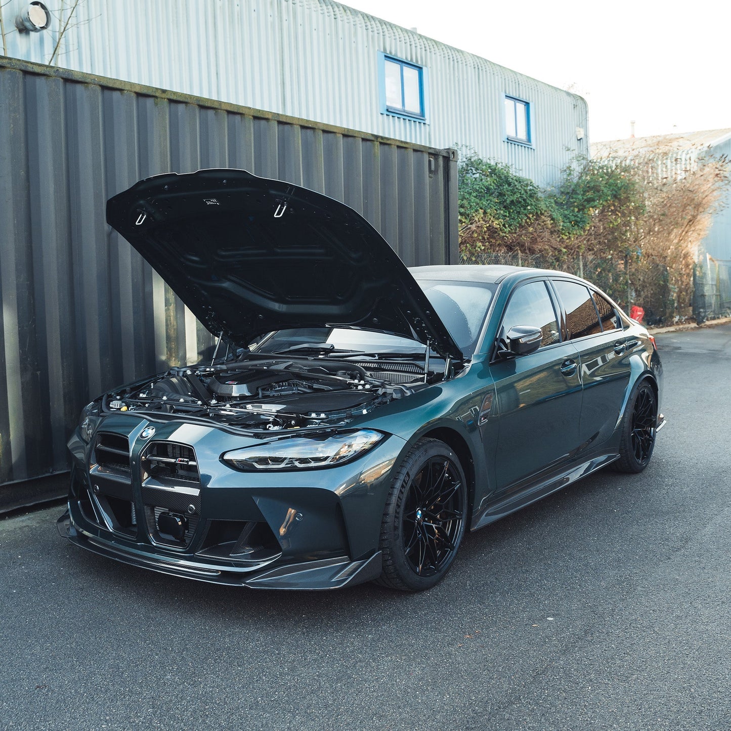 BMW M2 M3 M4 G87 G80 G81 G82 G83 Carbon Fibre Slam Panel Replacement – Upper Radiator Support / Lock Carrier / Radiator Shroud / Core Support – CT Carbon Dry Pre-Preg Engine Bay Upgrade 2021+
