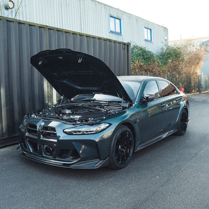 BMW M2 M3 M4 G87 G80 G81 G82 G83 Carbon Fibre Slam Panel Replacement – Upper Radiator Support / Lock Carrier / Radiator Shroud / Core Support – CT Carbon Dry Pre-Preg Engine Bay Upgrade 2021+