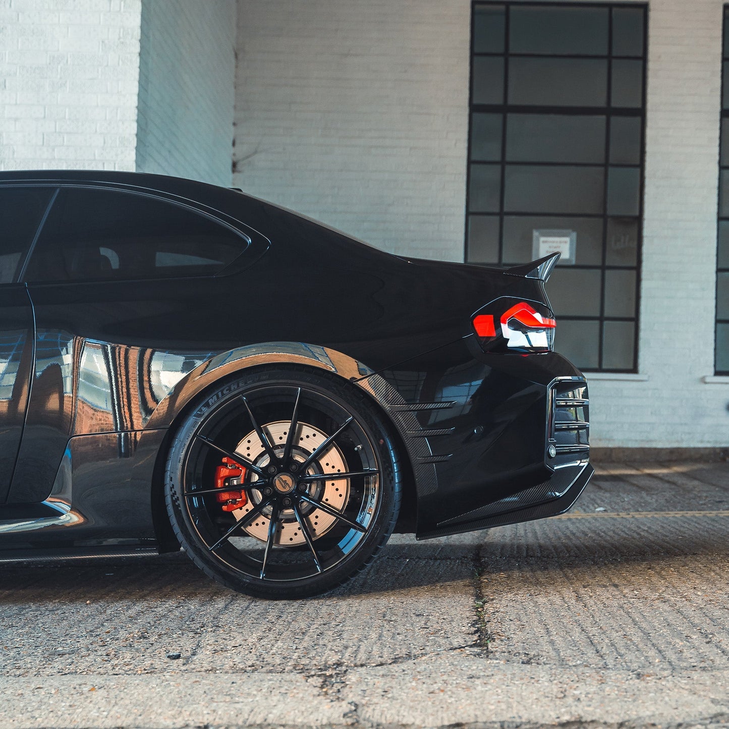 BMW M2 Coupe G87 2023+ Carbon Fibre Rear Quarter Garnish / Side Fender Wing Moulding/Molding – CT Carbon Wheel Arch Trim, Quarter Panel Accent, Pre-Preg High Gloss Overlay Covers