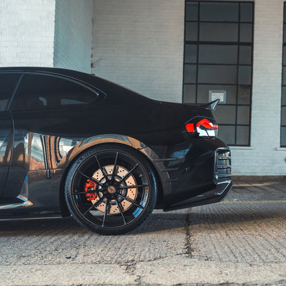 BMW M2 Coupe G87 2023+ Carbon Fibre Rear Quarter Garnish / Side Fender Wing Moulding/Molding – CT Carbon Wheel Arch Trim, Quarter Panel Accent, Pre-Preg High Gloss Overlay Covers