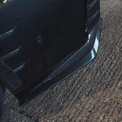 BMW M2 G87 2023-2025 Carbon Fibre (Carbon Fiber) Prepreg Rear Bumper Corner Spats, Bumper Side Extensions & Diffuser End Caps – CT Design Aero M Performance Style