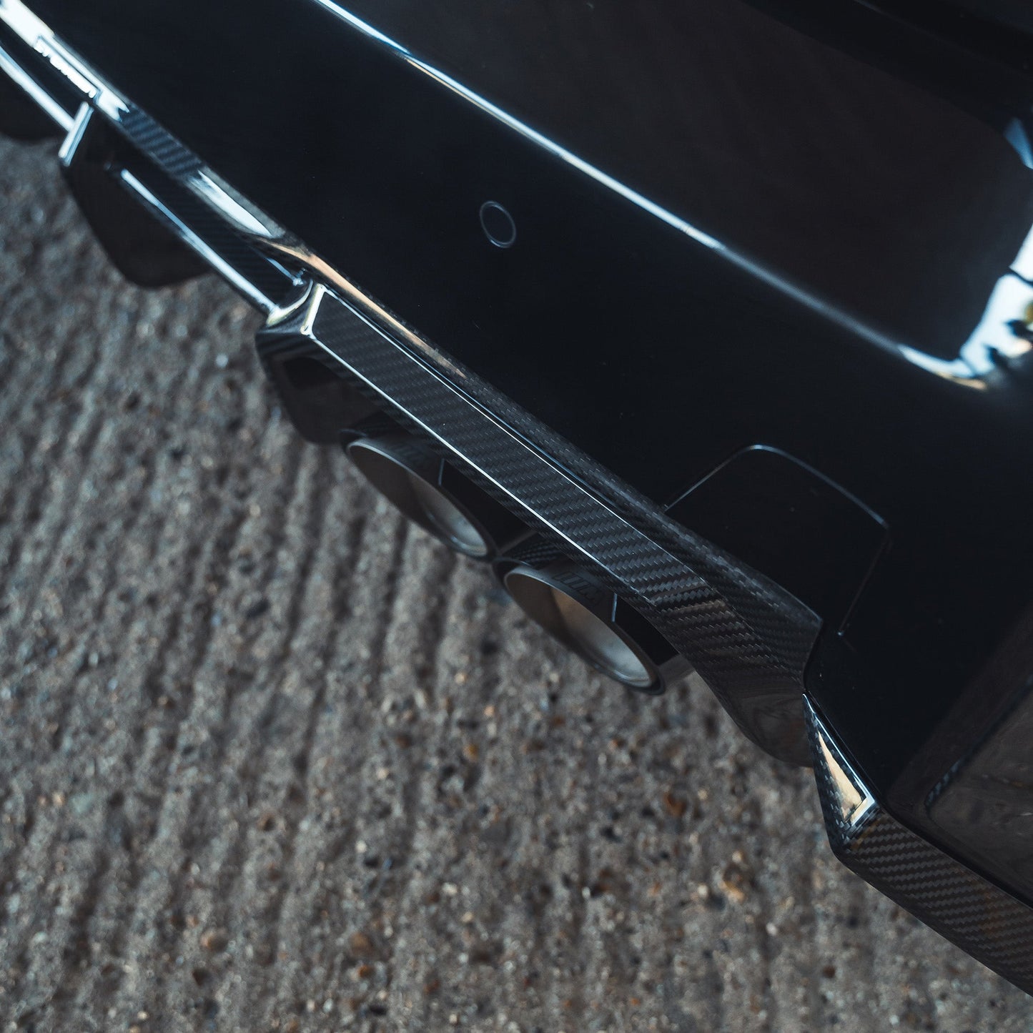 BMW M2 G87 2023+ Carbon Fibre/Carbon Fiber Rear Diffuser & Valance – Pre-Preg Dry Carbon – CT Design (CT Carbon) | Rear Bumper Lip Splitter / Lower Bumper Insert Aero Upgrade, Rear Undertray