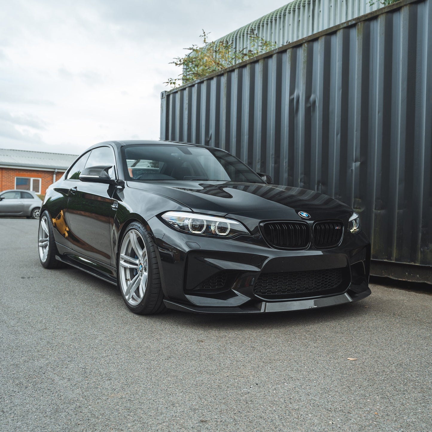 BMW M2 F87 N55 2015-2018 Carbon Fibre Front Lip Splitter Spoiler – CS/M4 CS Look, M Performance Style Gloss Front Bumper Lip, OG F87 Aero Valance by CT Carbon