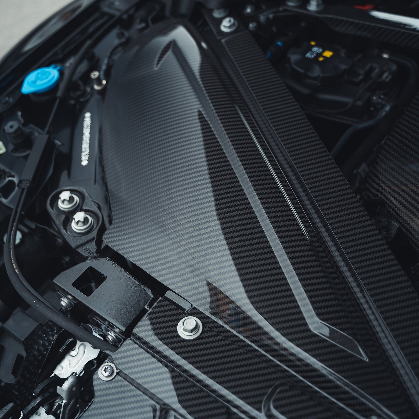 CT Carbon BMW M2 G87, M3 G80/G81, M4 G82/G83 Carbon Fibre/Carbon Fiber Engine Bay Dress Up Kit – Under‑Bonnet/Underhood Styling Pack & Trim Kit with Engine Cover, Strut Brace, Intake Covers & Slam Panel (G8X)