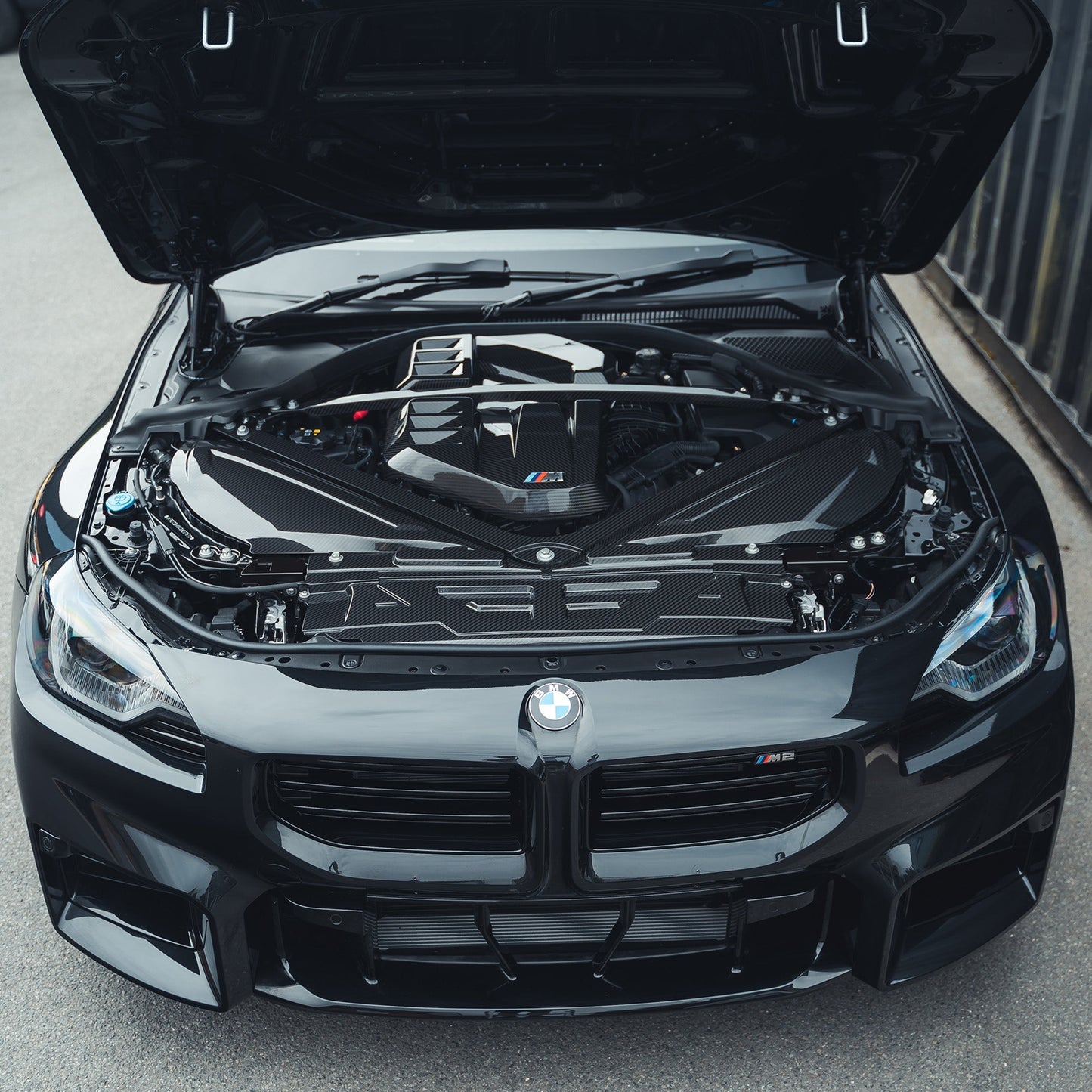 BMW M2 G87, M3 G80 G81 & M4 G82 G83 Carbon Fibre Engine Bay Dress Up Kit by CT Carbon - Engine Cover, Strut Brace, Intake Covers & Slam Panel (G8X)