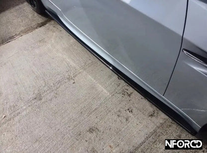 KSB Gloss Black Front Splitter/Lip & Side Skirts with Extensions for BMW M3 F80 & M4 F82  ABS Aero Styling Kit | UK Made