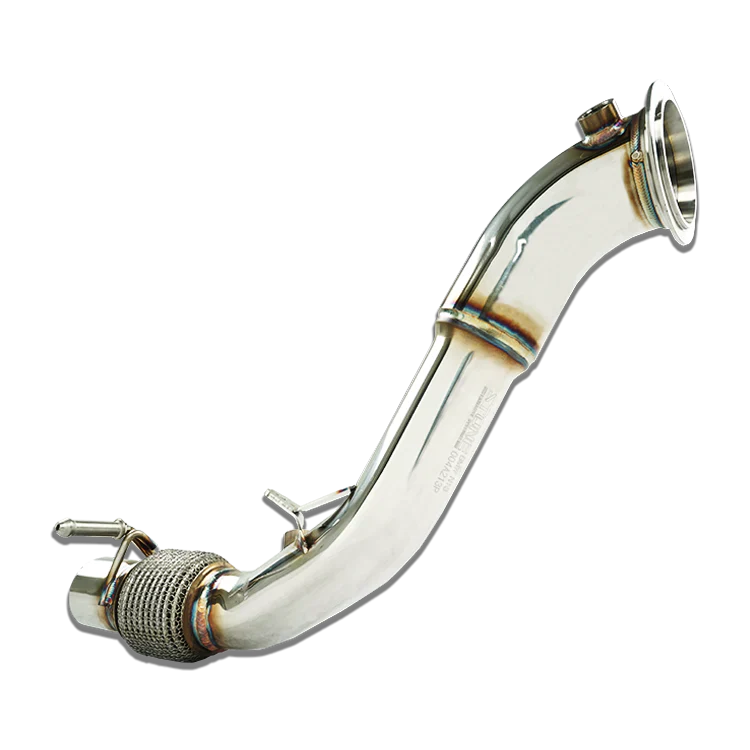 Stone Exhaust BMW N13/N13B16 Catless/Decat Downpipe (Catalyst Delete Turbo Outlet/Elbow) - F20 F21 116i 118i 120i, F30 F31 316i | 1 Series & 3 Series High-Flow Performance Race De-Cat | A213P