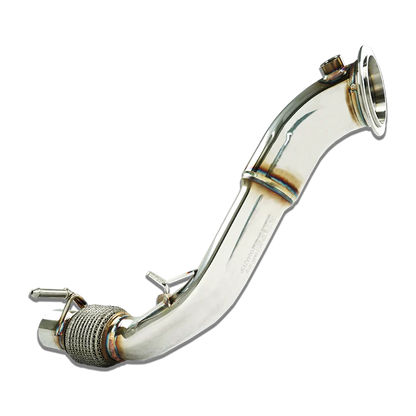 Stone Exhaust BMW N13/N13B16 Catless/Decat Downpipe (Catalyst Delete Turbo Outlet/Elbow) - F20 F21 116i 118i 120i, F30 F31 316i | 1 Series & 3 Series High-Flow Performance Race De-Cat | A213P