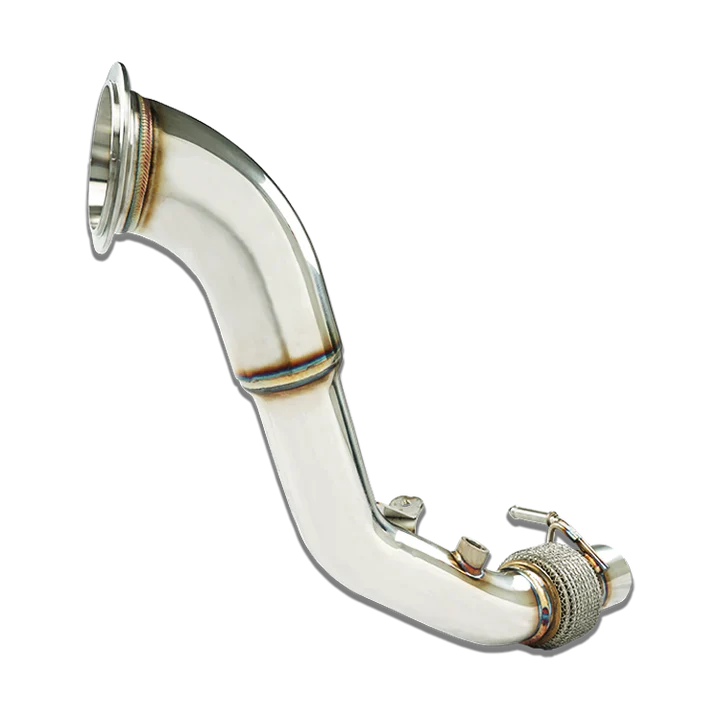 Stone Exhaust BMW N13/N13B16 Catless/Decat Downpipe (Catalyst Delete Turbo Outlet/Elbow) - F20 F21 116i 118i 120i, F30 F31 316i | 1 Series & 3 Series High-Flow Performance Race De-Cat | A213P