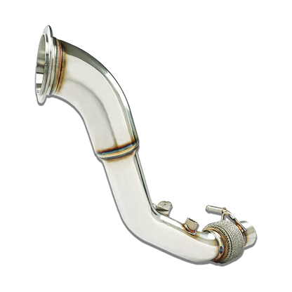 Stone Exhaust BMW N13/N13B16 Catless/Decat Downpipe (Catalyst Delete Turbo Outlet/Elbow) - F20 F21 116i 118i 120i, F30 F31 316i | 1 Series & 3 Series High-Flow Performance Race De-Cat | A213P