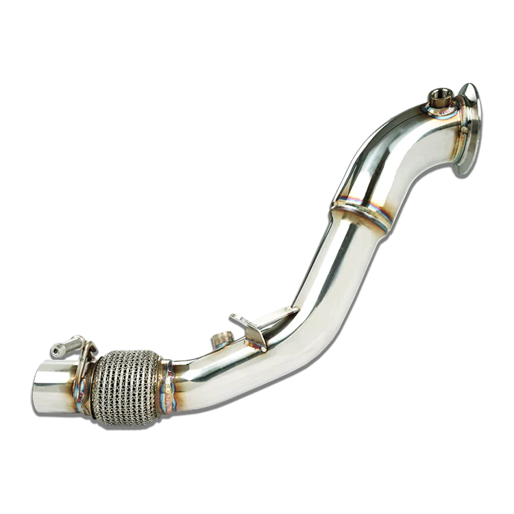 Stone Exhaust BMW N13/N13B16 Catless/Decat Downpipe (Catalyst Delete Turbo Outlet/Elbow) - F20 F21 116i 118i 120i, F30 F31 316i | 1 Series & 3 Series High-Flow Performance Race De-Cat | A213P