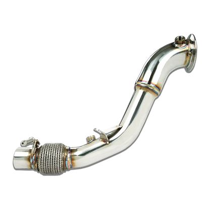 Stone Exhaust BMW N13/N13B16 Catless/Decat Downpipe (Catalyst Delete Turbo Outlet/Elbow) - F20 F21 116i 118i 120i, F30 F31 316i | 1 Series & 3 Series High-Flow Performance Race De-Cat | A213P