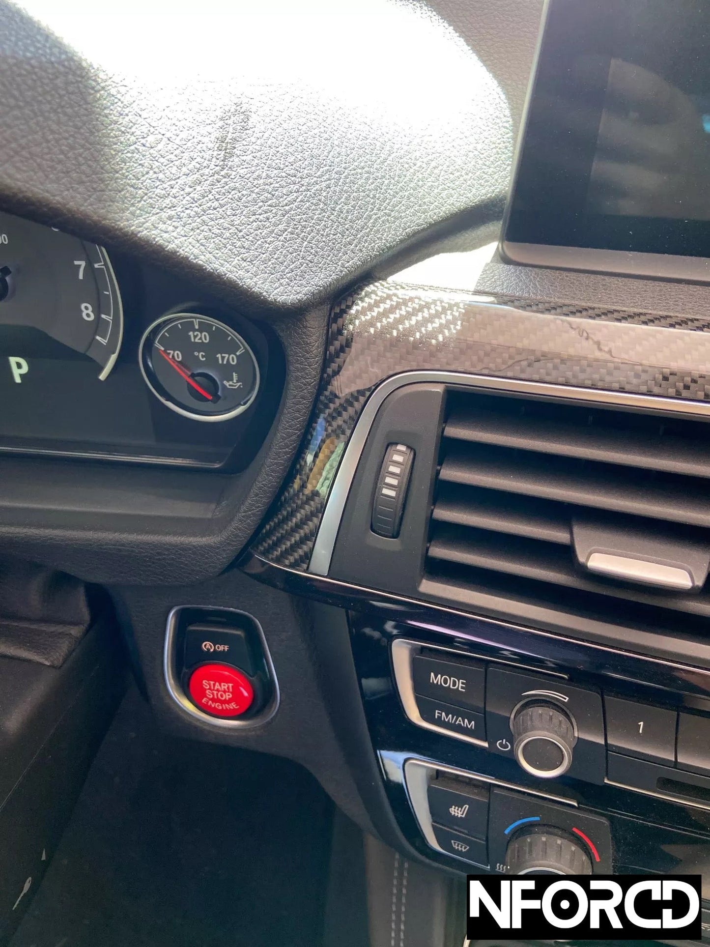 BMW F-Series Red Start Stop Button – Engine Start/Stop Ignition Switch Replacement Push-to-Start Cap Cover | Fits F20 F30 F34 F10 F48 F52 F15 F16 F25 F26 (1 3 5 Series, X1 X3 X4 X5 X6) OEM-Style Interior Upgrade UK Stock