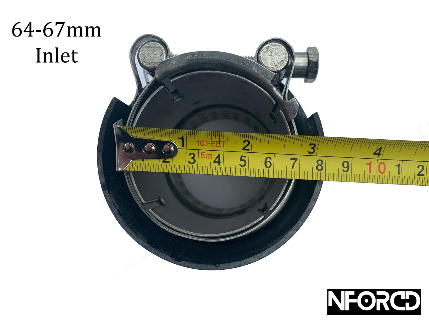 BMW Carbon Fibre/Carbon Fiber Exhaust Tips Tailpipe Trims/Finishers/Covers – M Style Slip-On Clamp-On Gloss Carbon with Silver Inlet – 60-63mm or 64-67mm – Fits M2 M3 M4 F/G Series, Twin or Quad Exit – UK Stock