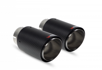 BMW 2 Series M240i Exhaust Tips  Scorpion Ascari 90mm Twin Carbon Fibre (GPF/OPF) 20162020 F22 F23  For Scorpion Systems Only