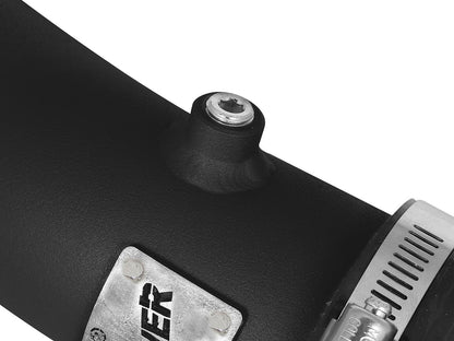 aFe Power Hot-Side Charge Pipes / Boost Pipes / Turbo Outlet Intercooler Tubes for BMW M3 M4 F80 F82 F83 F8X (S55 3.0T 2015-2018) - Aluminium Wrinkle-Black - Compressor Outlet Hard Pipe Kit - 46-20198-B