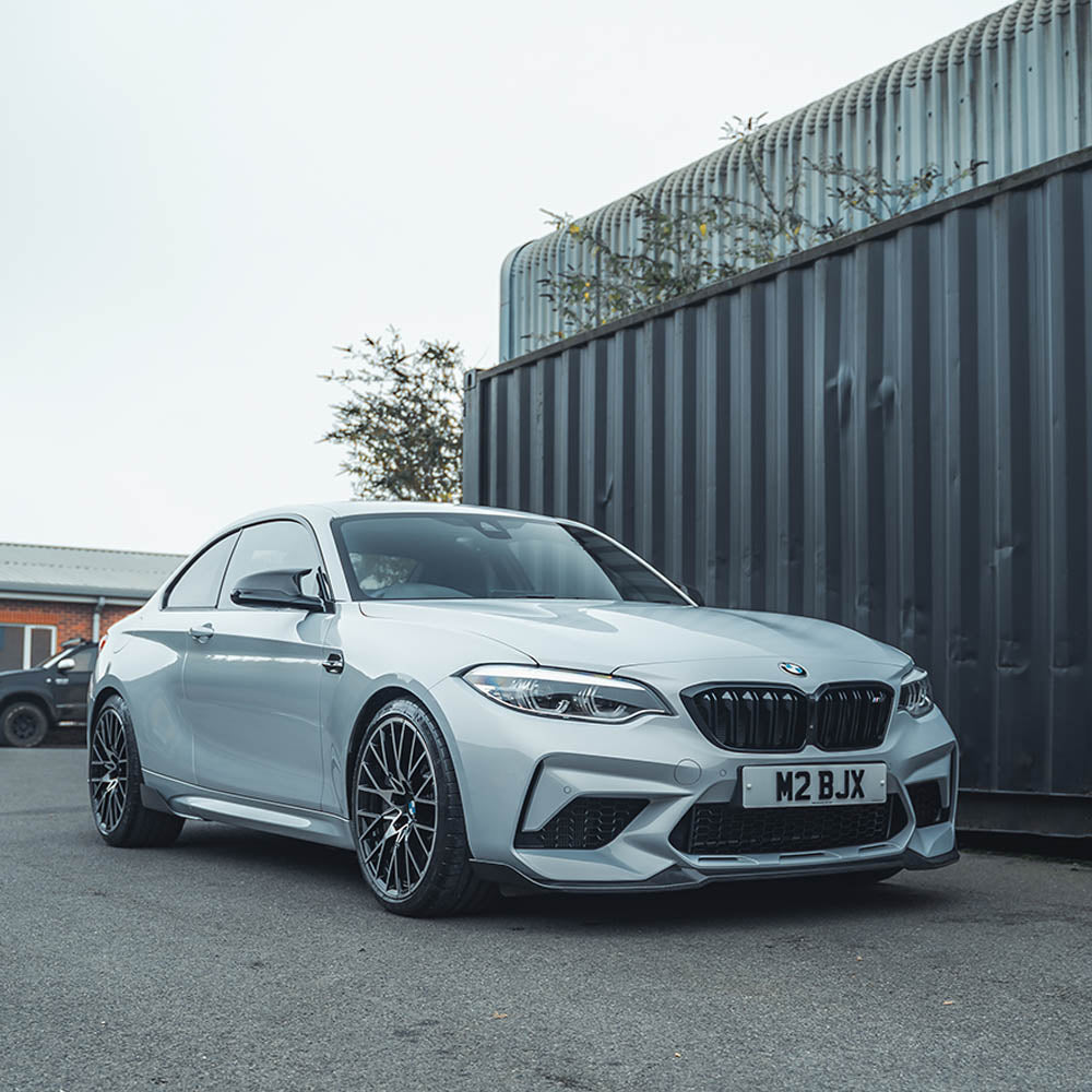 BMW M2 Competition F87 CS Style Gloss Carbon Fibre/Carbon Fiber (CFRP) Front Lip Splitter - M2C Chin Spoiler Front Bumper Lip Valance by CT Carbon (2018+)