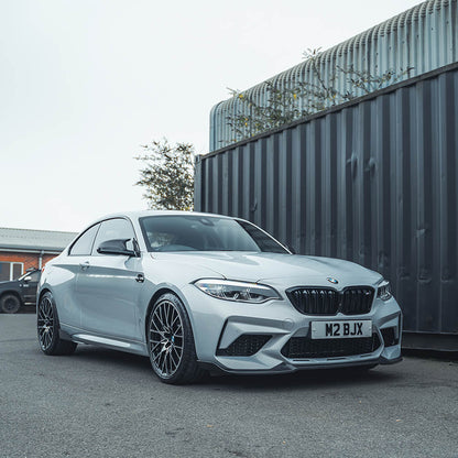 BMW M2 Competition F87 CS Style Gloss Carbon Fibre/Carbon Fiber (CFRP) Front Lip Splitter - M2C Chin Spoiler Front Bumper Lip Valance by CT Carbon (2018+)