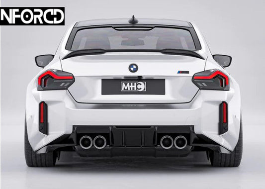 BMW M2 G87 2023+ Edition 1 Carbon Fibre Rear Diffuser 3 Piece | Pre-Preg Gloss | Fits S58 | UK Made by MHC | R44 Performance